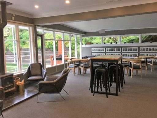 Lounge area of the Auckland Bowling Club