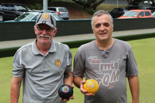 Bruce Rosan and President Nenad Rajic post Bowls Tournament at ABC